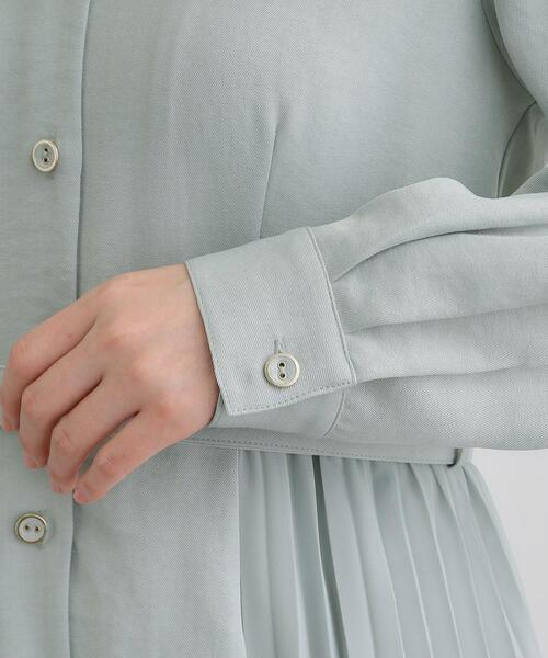 grove(グローブ)の「サイドプリーツシャツワンピース(ワンピース・レディース・ネイビー/ライトグレー/グリーン系・02/03/01/04/05)」の21枚目の写真