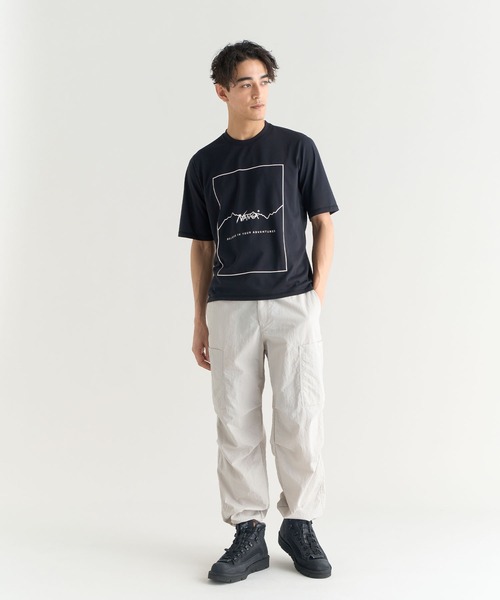 NANGA(ナンガ)の「NYLON TUSSER CARGO PANTS/ナイロンタッサー カーゴパンツ(カーゴパンツ・メンズ・ブラック/アイボリー/ラベンダー/カーキ/ネイビー・M/S/XL/L)」の9枚目の写真