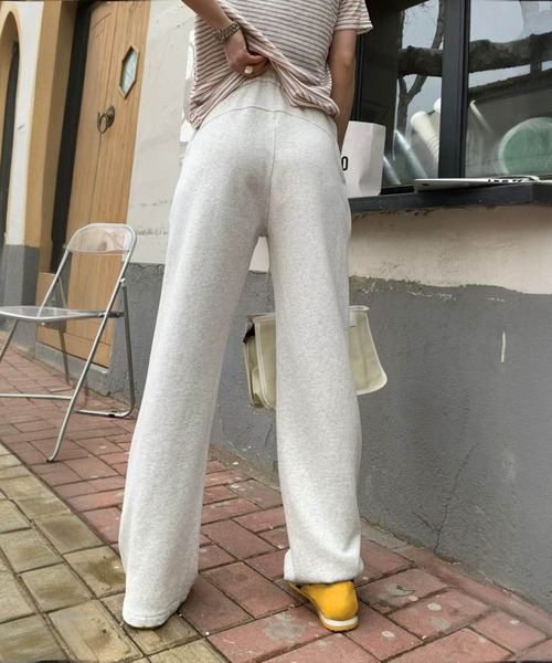DECADE CLASSIC(ディケイド クラシック)の「【DECADE CLASSIC】ハイウエストワイドパンツ(スウェットパンツ・レディース・ブラック/グレー/ネイビー/ライトグレー/ワインレッド・MEDIUM/LARGE)」の9枚目の写真