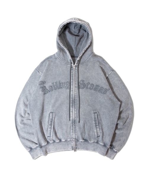 JACKROSE（ジャックローズ）の「B-TRS-Lips&Tongue ラインストーン-ZIPパーカー（パーカー・メンズ・ブラック/グレー・L/M）」の5枚目の写真