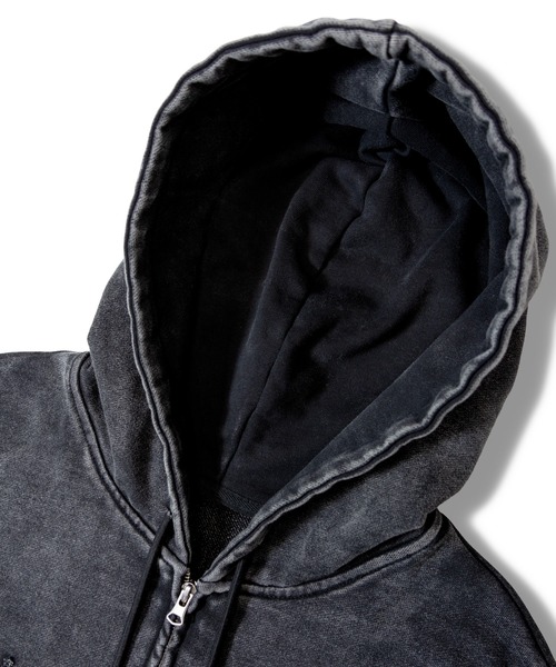 JACKROSE（ジャックローズ）の「B-TRS-Lips&Tongue ラインストーン-ZIPパーカー（パーカー・メンズ・ブラック/グレー・L/M）」の7枚目の写真