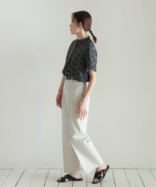 NOMBRE IMPAIR(ノンブルアンペール)の「flow dot PT スタンドネックブラウス(シャツ/ブラウス・レディース・ホワイト/ブラック・FREE)」の13枚目の写真