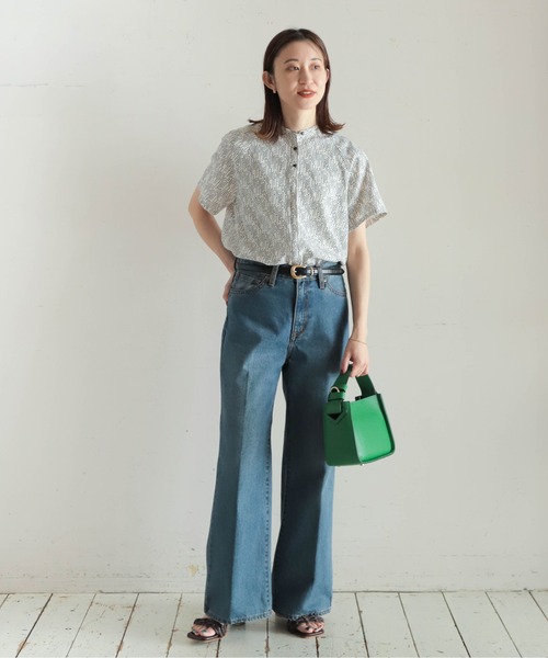 NOMBRE IMPAIR(ノンブルアンペール)の「flow dot PT スタンドネックブラウス(シャツ/ブラウス・レディース・ホワイト/ブラック・FREE)」の9枚目の写真