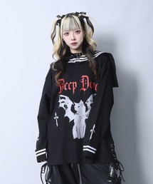 Amilige | DEEP DOPEセーラーロングTシャツ(Tシャツ/カットソー)