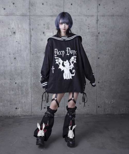 Amilige（アミリージュ）の「DEEP DOPEセーラーロングTシャツ（T