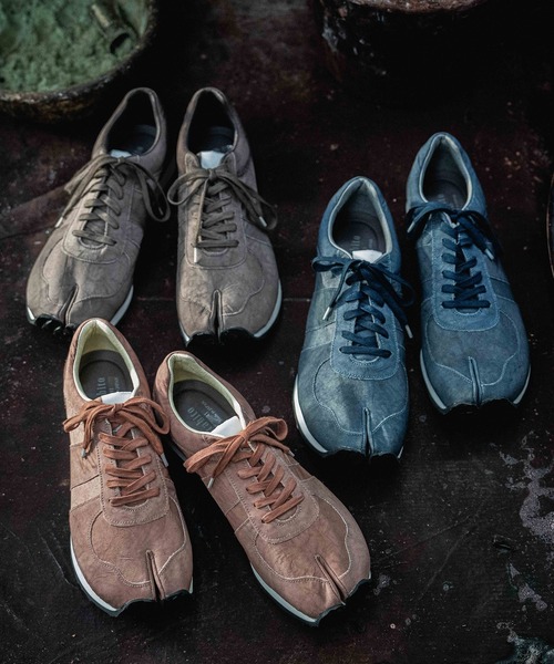 tabito(タビト)の「【REBIRTH PROJECT × tabito】 Tabi Trainer Airbag - Natural Dye 足袋スニーカー(tabito39)(スニーカー・メンズ・ブルー/ブラウン/ピンク・38/39/41/43/40/42)」の18枚目の写真
