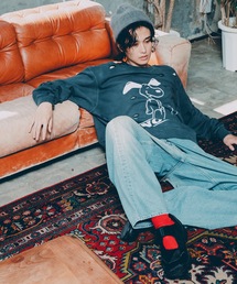 OVER RAP DENIM PANTS