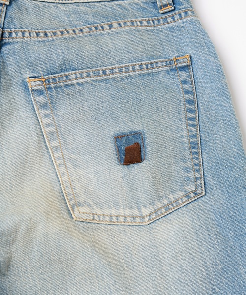 JIEDA（ジエダ）の「OVER RAP DENIM PANTS（デニムパンツ・メンズ・インディゴブルー/ブラック・2/1）」の8枚目の写真