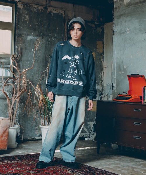 JIEDA（ジエダ）の「OVER RAP DENIM PANTS（デニムパンツ・メンズ・インディゴブルー/ブラック・2/1）」の19枚目の写真
