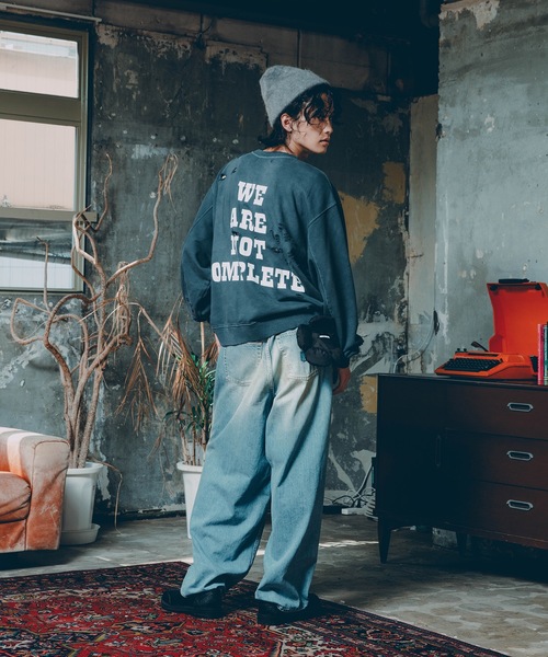 JIEDA（ジエダ）の「OVER RAP DENIM PANTS（デニムパンツ・メンズ・インディゴブルー/ブラック・2/1）」の20枚目の写真