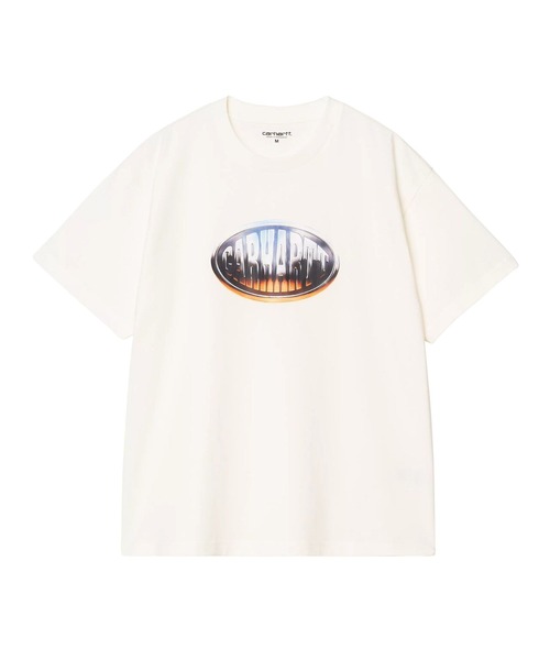 Carhartt WIP(カーハートダブリューアイピー)の「【Carhartt WIP】S/S BIG TIME T-SHIRT ビッグタイムティーシャツ(Tシャツ/カットソー・メンズ・ホワイト/ブラック・MEDIUM/LARGE/X-LARGE)」の1枚目の写真