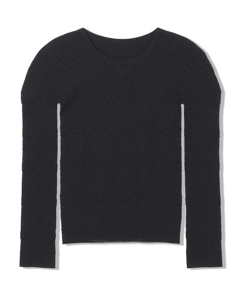 Chacott ノーソーイングニット 黒 Chacott（チャコット）の「【ノーソーイングニット】カップ付き長袖