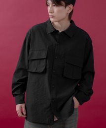 SIDEWAY STANCE | 【SIDEWAY STANCE】ポリワッシャー 長袖 ワークシャツ(シャツ/ブラウス)