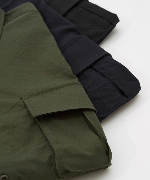 SIDEWAY STANCE（サイドウェイスタンス）の「【SIDEWAY STANCE】ポリワッシャー 長袖 ワークシャツ（シャツ/ブラウス・メンズ・ブラック/ネイビー/カーキ・SMALL/X-LARGE/LARGE/MEDIUM）」の19枚目の写真