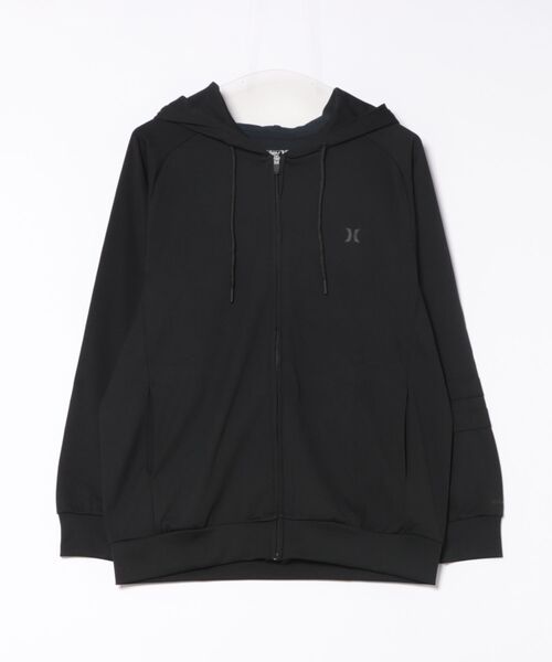Hurley （ハーレー）の「【Hurley/ハーレー】水陸両用ラッシュフーディー　吸水速乾　UPF50+　ファントム　ラッシュパーカー　PHANTOM ICON OVRSZD FZ HOODIE（ラッシュガード・メンズ・カーキブラウン/ブラック/ブラック系その他・X-LARGE/SMALL/MEDIUM/LARGE）」の14枚目の写真