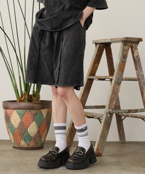 ROOPTOKYO(ループトウキョウ)の「ベーシック ショートデニムパンツ 秋物 秋服 2026年秋冬(デニムパンツ・レディース・ブラック・FREE)」の3枚目の写真