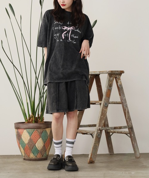 ROOPTOKYO(ループトウキョウ)の「ベーシック ショートデニムパンツ 秋物 秋服 2026年秋冬(デニムパンツ・レディース・ブラック・FREE)」の5枚目の写真