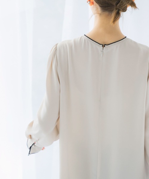 URBAN RESEARCH ROSSO WOMEN(アーバンリサーチ ロッソ)の「パイピングデザインブラウス(シャツ/ブラウス・レディース・ミント/ネイビー/アイボリー・FREE)」の7枚目の写真