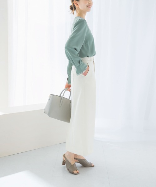 URBAN RESEARCH ROSSO WOMEN(アーバンリサーチ ロッソ)の「パイピングデザインブラウス(シャツ/ブラウス・レディース・ミント/ネイビー/アイボリー・FREE)」の15枚目の写真