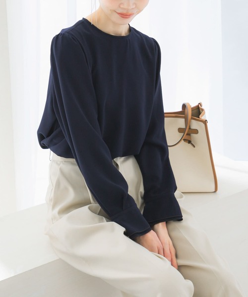 URBAN RESEARCH ROSSO WOMEN(アーバンリサーチ ロッソ)の「パイピングデザインブラウス(シャツ/ブラウス・レディース・ミント/ネイビー/アイボリー・FREE)」の16枚目の写真