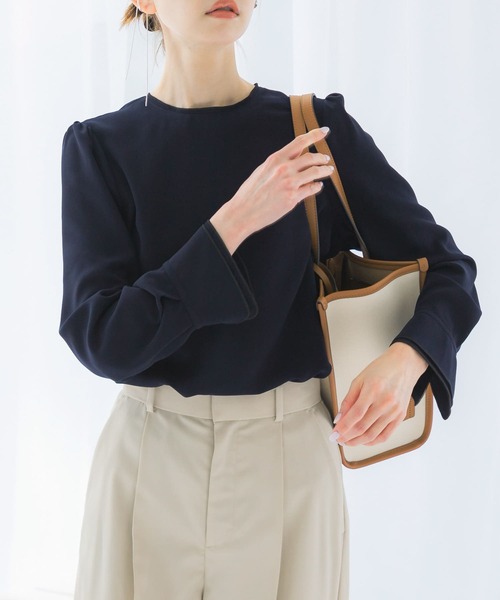 URBAN RESEARCH ROSSO WOMEN(アーバンリサーチ ロッソ)の「パイピングデザインブラウス(シャツ/ブラウス・レディース・ミント/ネイビー/アイボリー・FREE)」の17枚目の写真