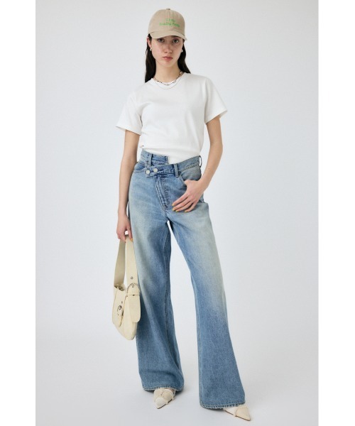 MOUSSY(マウジー)の「【2サイズ展開】SUVIN GIZA CN Tシャツ(Tシャツ/カットソー・レディース・ブラック/ホワイト/チャコールグレー・1/2)」の14枚目の写真