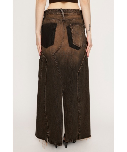 SLY(スライ)の「L/W REMAKE MAXI DENIM SK ローウエスト リメイク マキシ デニムスカート(デニムスカート・レディース・ブラウン・0/1)」の10枚目の写真