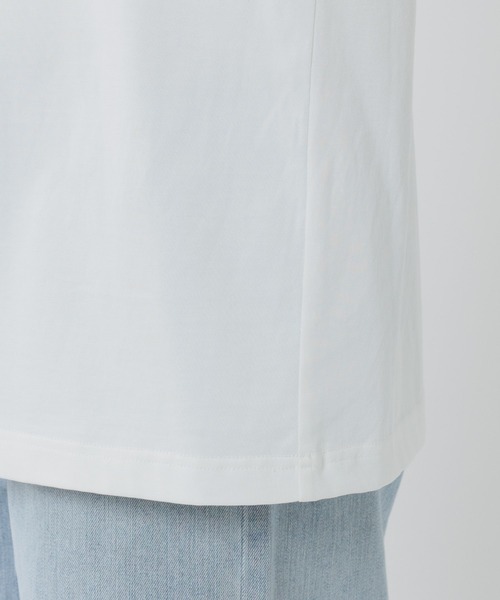 BARNYARDSTORM(バンヤードストーム)の「BARNYARDSTORM / GIZAコットンノースリプルオーバー【汗染み軽減】(Tシャツ/カットソー・レディース・ホワイト/ブラウン/ピンク/ベージュ/チャコールグレー・S/M)」の17枚目の写真