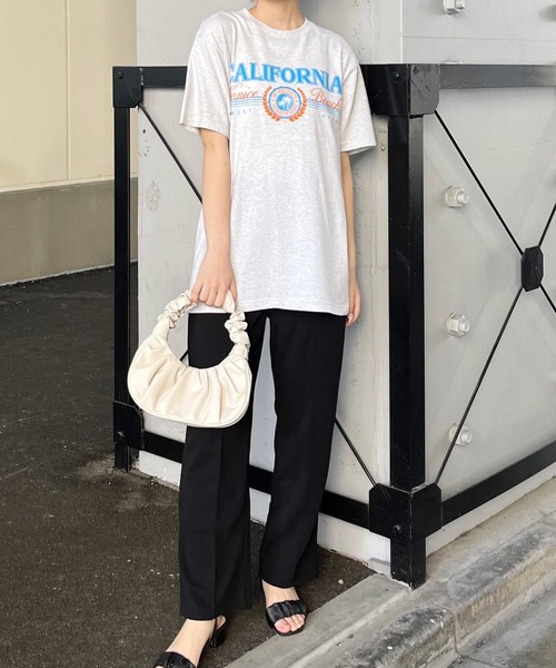 RGY(アールジーワイ)の「【RGY】CALIFORNIA Venice BeachデザインプリントTシャツ(Tシャツ/カットソー・レディース・ネイビー/オートミール/ホワイト・LARGE/MEDIUM)」の5枚目の写真