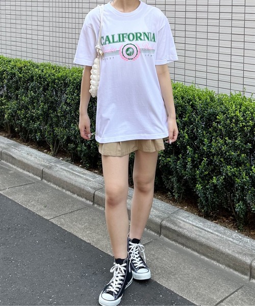 RGY(アールジーワイ)の「【RGY】CALIFORNIA Venice BeachデザインプリントTシャツ(Tシャツ/カットソー・レディース・ネイビー/オートミール/ホワイト・LARGE/MEDIUM)」の11枚目の写真