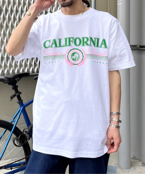 RGY(アールジーワイ)の「【RGY】CALIFORNIA Venice BeachデザインプリントTシャツ(Tシャツ/カットソー・レディース・ネイビー/オートミール/ホワイト・LARGE/MEDIUM)」の12枚目の写真