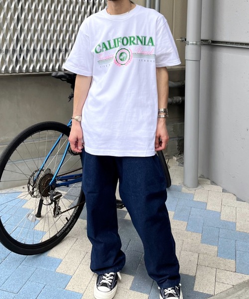 RGY(アールジーワイ)の「【RGY】CALIFORNIA Venice BeachデザインプリントTシャツ(Tシャツ/カットソー・レディース・ネイビー/オートミール/ホワイト・LARGE/MEDIUM)」の14枚目の写真