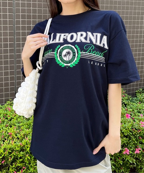 RGY(アールジーワイ)の「【RGY】CALIFORNIA Venice BeachデザインプリントTシャツ(Tシャツ/カットソー・レディース・ネイビー/オートミール/ホワイト・LARGE/MEDIUM)」の20枚目の写真