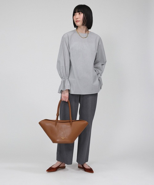 BABYLONE(バビロン)の「ウーリーライトストレートパンツ(その他パンツ・レディース・グレー/ブラック/ベージュ・36inch/38inch)」の4枚目の写真