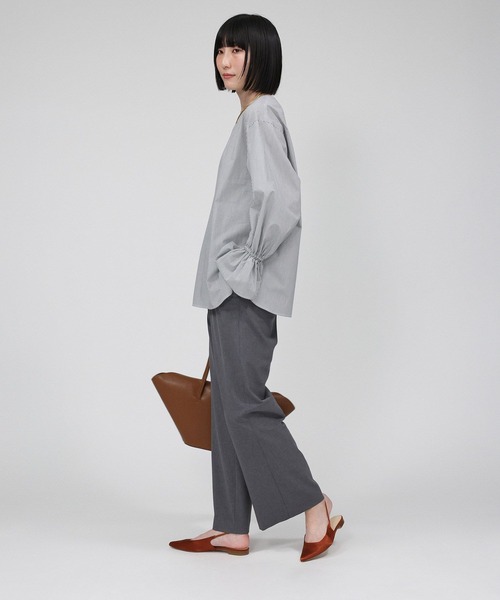 BABYLONE(バビロン)の「ウーリーライトストレートパンツ(その他パンツ・レディース・グレー/ブラック/ベージュ・36inch/38inch)」の6枚目の写真