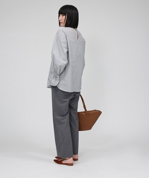 BABYLONE(バビロン)の「ウーリーライトストレートパンツ(その他パンツ・レディース・グレー/ブラック/ベージュ・36inch/38inch)」の7枚目の写真