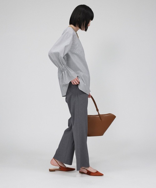 BABYLONE(バビロン)の「ウーリーライトストレートパンツ(その他パンツ・レディース・グレー/ブラック/ベージュ・36inch/38inch)」の9枚目の写真