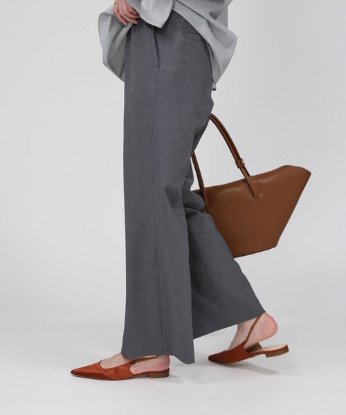 BABYLONE(バビロン)の「ウーリーライトストレートパンツ(その他パンツ・レディース・グレー/ブラック/ベージュ・36inch/38inch)」の11枚目の写真