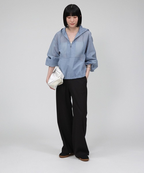 BABYLONE(バビロン)の「ウーリーライトストレートパンツ(その他パンツ・レディース・グレー/ブラック/ベージュ・36inch/38inch)」の14枚目の写真