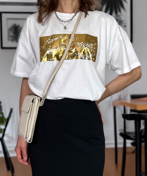 ラメ　スパンコール　キラキラ　グランジ　Tシャツ レース袖　十字架　y2k ラメ スパンコール キラキラ グランジ Tシャツ レース袖 十字架 y2k