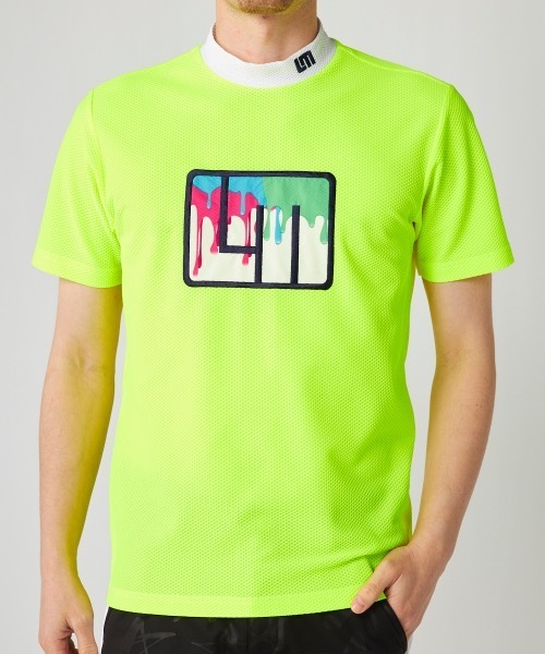 Loudmouth(ラウドマウス)の「【LOUDMOUTH/ラウドマウス】モックネックストレッチ半袖シャツ ゴルフ おしゃれなギフトに最適!(シャツ/ブラウス・メンズ・ホワイト/ブラック/梅/ライトイエロー・LL/LARGE/XX-LARGE/MEDIUM)」の4枚目の写真