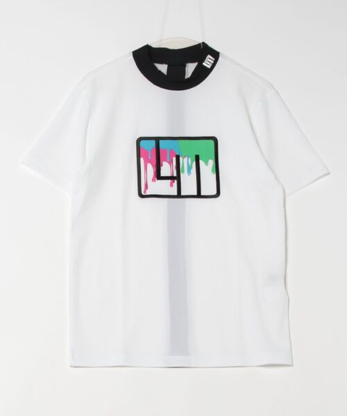 Loudmouth(ラウドマウス)の「【LOUDMOUTH/ラウドマウス】モックネックストレッチ半袖シャツ ゴルフ おしゃれなギフトに最適!(シャツ/ブラウス・メンズ・ホワイト/ブラック/梅/ライトイエロー・LL/LARGE/XX-LARGE/MEDIUM)」の7枚目の写真