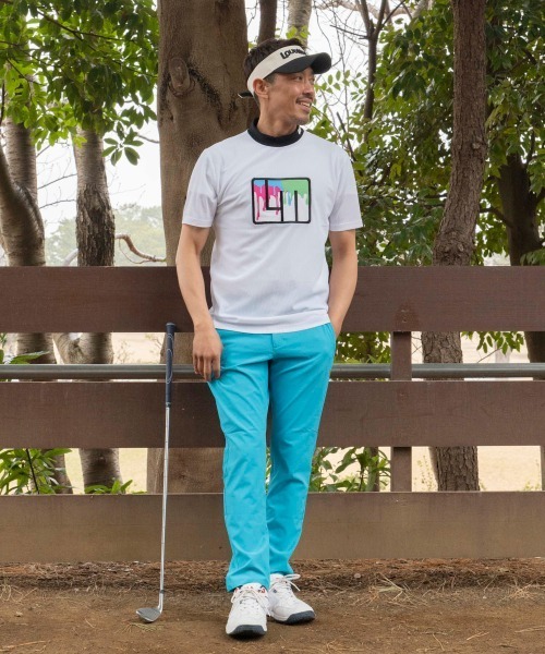 Loudmouth(ラウドマウス)の「【LOUDMOUTH/ラウドマウス】モックネックストレッチ半袖シャツ ゴルフ おしゃれなギフトに最適!(シャツ/ブラウス・メンズ・ホワイト/ブラック/梅/ライトイエロー・LL/LARGE/XX-LARGE/MEDIUM)」の16枚目の写真
