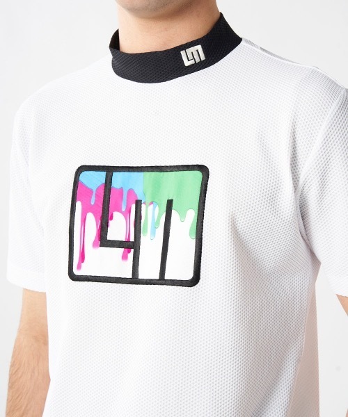Loudmouth(ラウドマウス)の「【LOUDMOUTH/ラウドマウス】モックネックストレッチ半袖シャツ ゴルフ おしゃれなギフトに最適!(シャツ/ブラウス・メンズ・ホワイト/ブラック/梅/ライトイエロー・LL/LARGE/XX-LARGE/MEDIUM)」の5枚目の写真