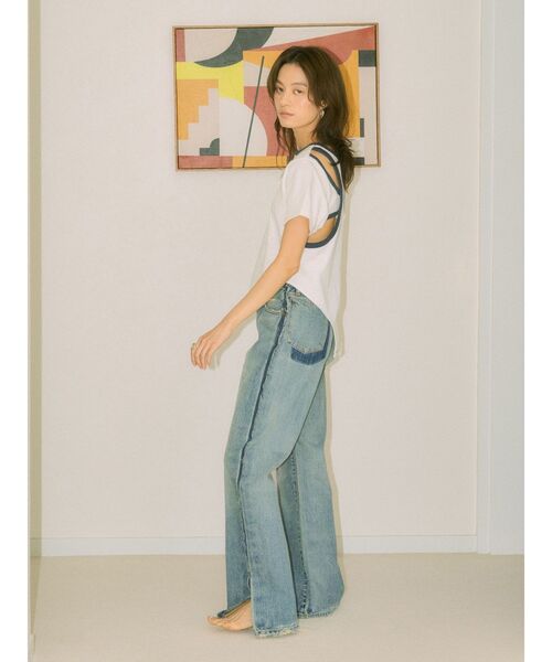 Htage】バックデザインリンガーTee（Tシャツ/カットソー