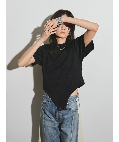 Htage】バックデザインリンガーTee（Tシャツ/カットソー