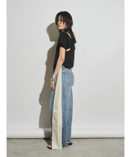 Ungrid（アングリッド）の「【Htage】バックデザインリンガーTee（Tシャツ/カットソー・レディース・ブラック/オフホワイト/ネイビー・FREE）」の16枚目の写真