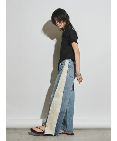 Ungrid（アングリッド）の「【Htage】バックデザインリンガーTee（Tシャツ/カットソー・レディース・ブラック/オフホワイト/ネイビー・FREE）」の17枚目の写真