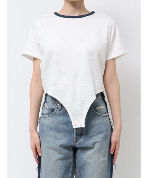 tシャツ 「Htage」バックデザインリンガーTee レディース Htage】バックデザインリンガーTee（Tシャツ/カットソー