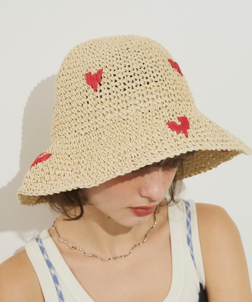 【リゾート美品】Papas総刺繍長袖シャツ 帽子とPの刺繍48M Unitage キャップ 帽子 総刺繍ハット レディース : ZOZOTOWN